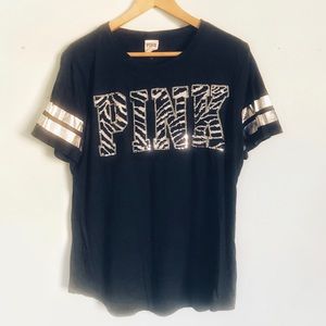 VS Pink T-shirt with front sequin detail
